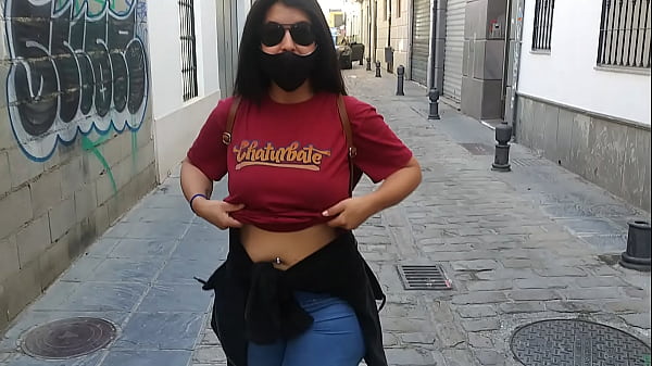 Risky public flash Tits 7 sec
